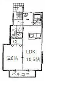 メリー・ベル C棟【1階】の間取り