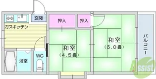 サトウコーポ【1階】の間取り