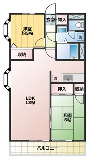 笹コーポ戸田【2階】の間取り