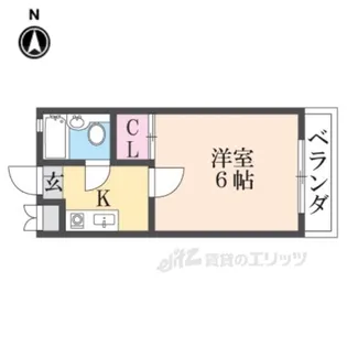 ブエナビスタ瓢箪山【2階】の間取り