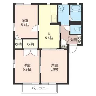 excellence【2階】の間取り