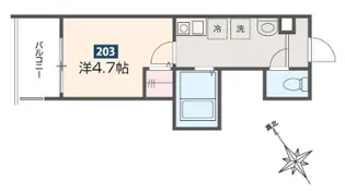 MELDIA池上【2階】の間取り