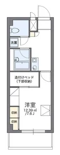 レオパレスHanaguri【2階】の間取り