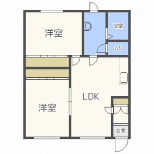 4条ハイツ【2階】の間取り