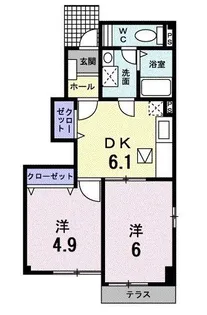 エントランス 壱番館【1階】の間取り