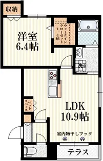 メゾン ド リッシュ【1階】の間取り