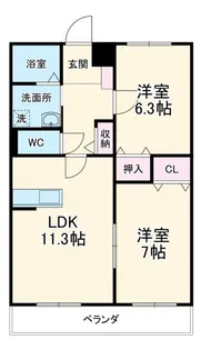 GRANITO伊代【1階】の間取り