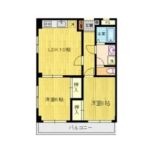 パインフラッツ【2階】の間取り