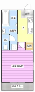 アンセリアB【1階】の間取り