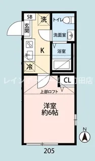 ソリエート【2階】の間取り