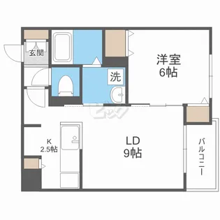 リデーレ裏参道【2階】の間取り