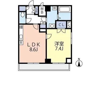 グランヴァン中野新橋【3階】の間取り