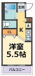 ベルガーデン【3階】の間取り