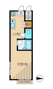 トレジャーハウス南馬込【1階】の間取り