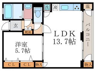 ヴィラ岡崎【2階】の間取り