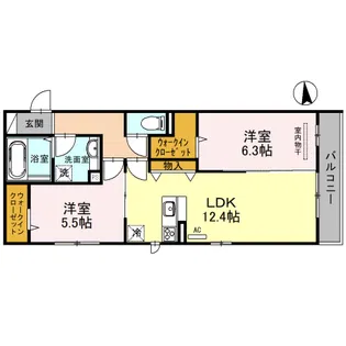 ブランキューブ【2階】の間取り