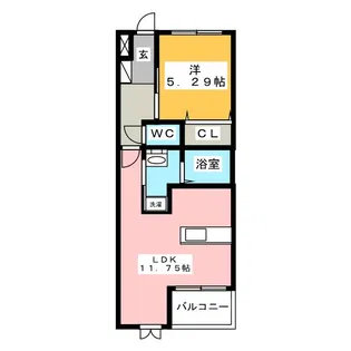 ベリアス ネスト【1階】の間取り