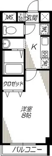 ベルメゾン大井【5階】の間取り
