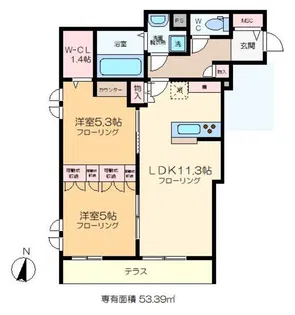 Maison EISHO【1階】の間取り