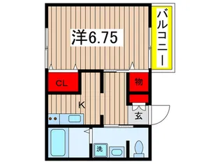 ベイシティ東千葉【2階】の間取り