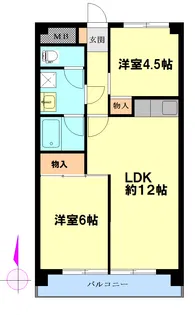 ビアリッツ幸町【5階】の間取り
