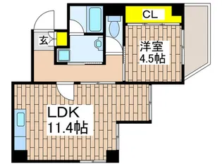 ハイツ汐先【2階】の間取り