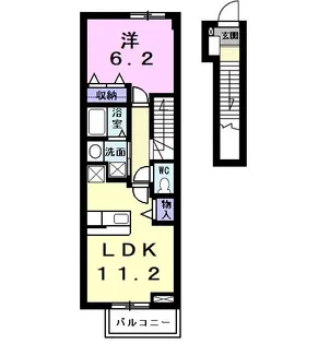 プリート カーサ マルタII【2階】の間取り