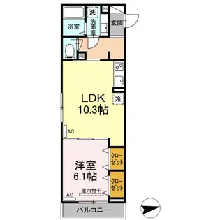 ラリュール上板橋【2階】の間取り