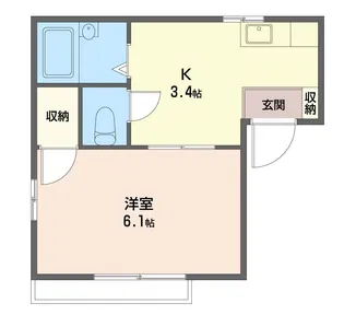 ハイム秋津【2階】の間取り