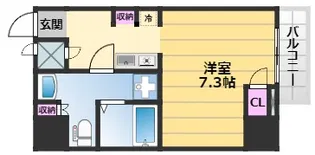 Alcoba日本橋【3階】の間取り