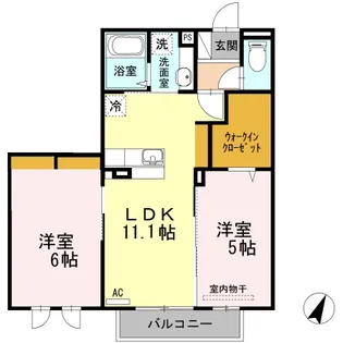 クランスマイル【2階】の間取り