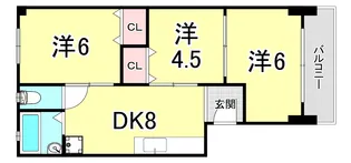 マンション清水【1階】の間取り