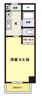 ハイツ藤井【2階】の間取り