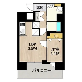 PHOENIX北堀江【10階】の間取り