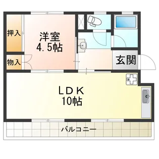 山本ビル【4階】の間取り