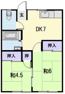 コーポ若葉【2階】の間取り