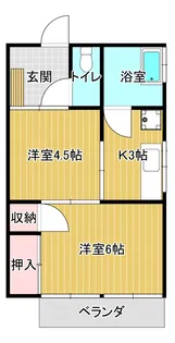 リバティ清水【2階】の間取り