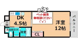 大阪府大阪市城東区関目6【マンション】の間取り