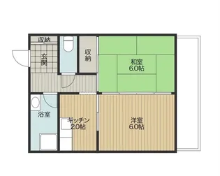 マンション松原【4階】の間取り