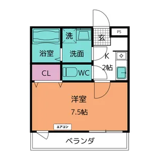 フレジリングA【1階】の間取り