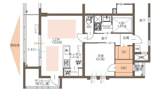 GRANDGRACE富ケ丘【3階】の間取り
