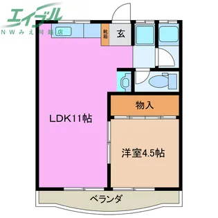 陽和コーポ【1階】の間取り