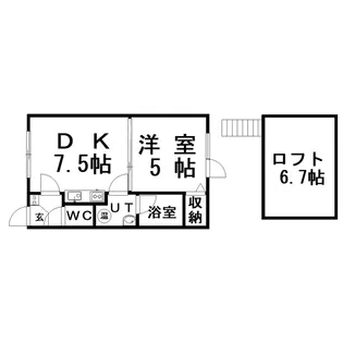 エステートINアヴァンセ【1階】の間取り