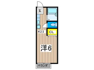 コ-ポラスしぶや【2階】の間取り