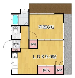 田園ハウス【1階】の間取り