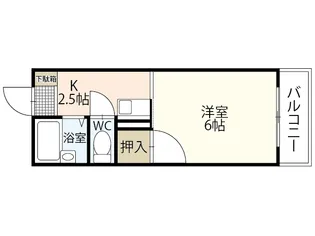 リバーシティ五日市【2階】の間取り