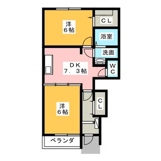 グレイスコート【1階】の間取り