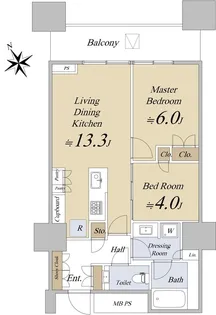 三田ガーデンヒルズ ノースヒル【2階】の間取り
