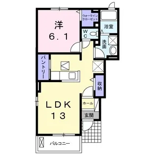フレシールI【1階】の間取り