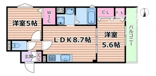 ラモーナ一津屋I【3階】の間取り